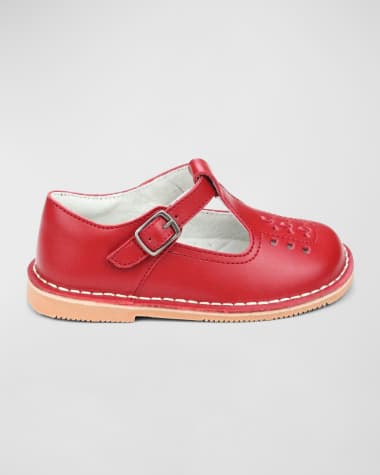 L'Amour Shoes Girl's Kaia Leather Mary Jane Shoes, Baby/Toddler/Kids