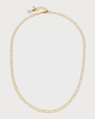 Dolce&Gabbana Yellow Gold Freshwater Pearl Adjustable Necklace