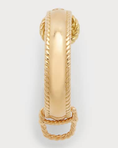 Dolce&Gabbana Yellow Gold Half Moon Earring, Single