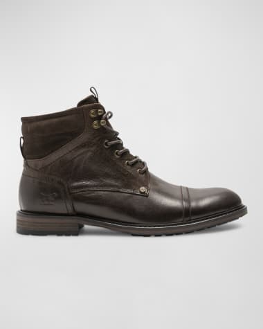 Rodd & Gunn Men's Dunedin Leather Lace-Up Military Boots