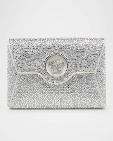Versace La Medusa Mini Crystal Crossbody Bag