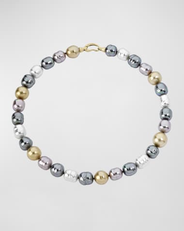 Majorica Agora Multicolor Pearl Necklace