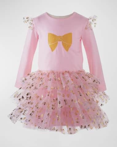 Rachel Riley Girl's Embellished Bow Tutu Dress, Size 6M-24M