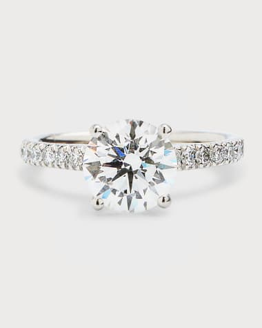 Neiman Marcus Lab Grown Diamonds Platinum Round Lab-Grown Diamond Ring