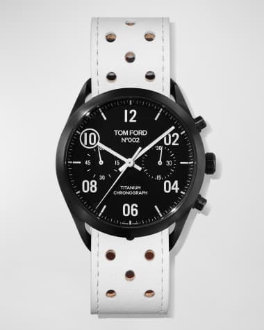 TOM FORD TIMEPIECES Men's TOM FORD N.002 Limited Edition Watch, Titanium with Leather Strap