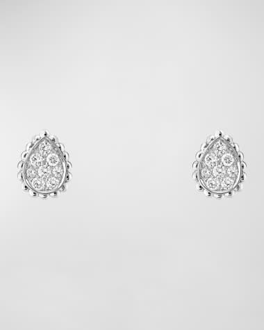 Boucheron Serpent Boheme 18K White Gold Diamond Stud Earrings