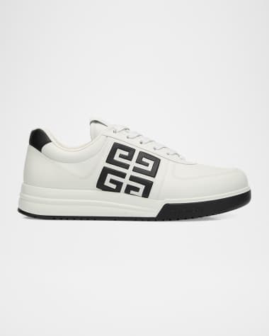 Givenchy Men's G4 Bicolor Leather Low-Top Sneakers