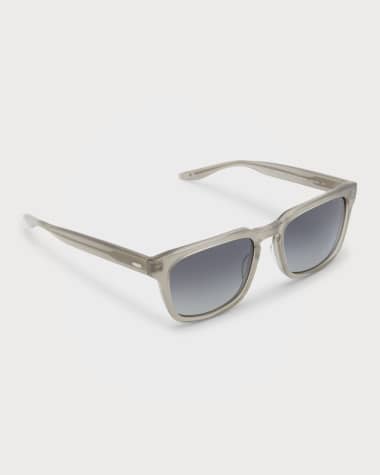Barton Perreira Men's Hamilton Keyhole Bridge Square Sunglasses