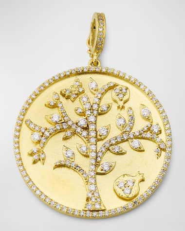 Tanya Farah 18K Yellow Gold XL Tree of Life Enhancer with Diamonds