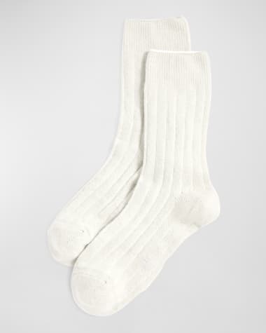 Stems Ribbed Lux Cashmere Socks