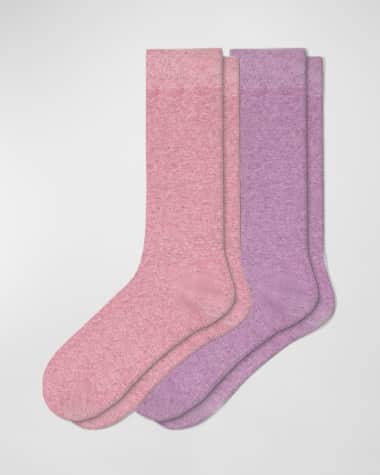 Lola Cashmere Sleep Socks - Cream, Stems