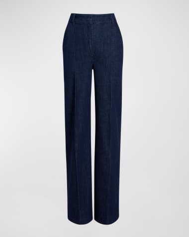Another Tomorrow High Rise Denim Trousers