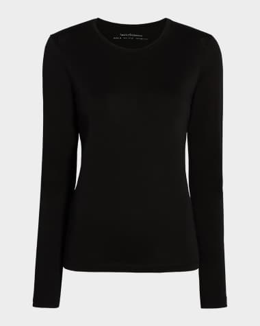 Another Tomorrow Cotton Long Sleeve Tee