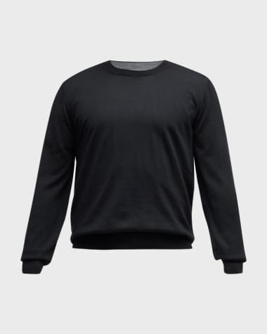 Brunello Cucinelli Men's Wool-Cashmere Crew Sweater