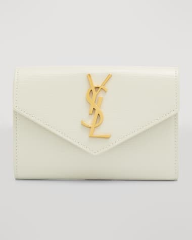 Yves Saint Laurent YSL Black Medium Matelasse Monogram Envelope Shoulder Bag  Leather Pony-style calfskin ref.193853 - Joli Closet
