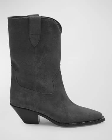 Isabel Marant Dahope Suede Western Booties