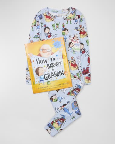 Books To Bed Boy's How To Babysit A Grandpa Pajama Gift Set, Size 2-6