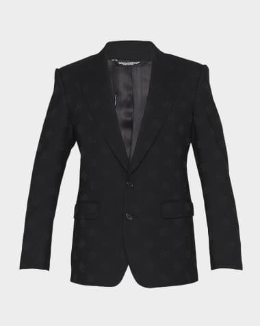 Dolce&Gabbana Men's DG Monogram Jacquard Tuxedo Jacket