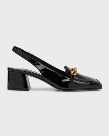 Jimmy Choo Diamond Tilda Chain Slingback Loafers