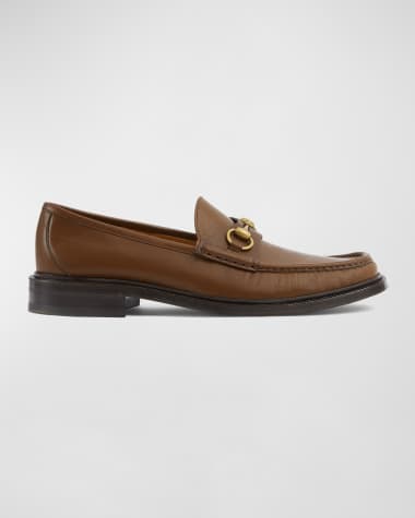 Gucci Men's Horsebit 1953 Leather Loafers