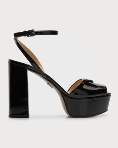 Prada Ankle-Strap Platform Sandals