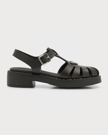 Prada Soft Cage Vinyl Sandals