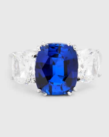 Fantasia by DeSerio Cushion-Cut Cubic Zarconia Ring