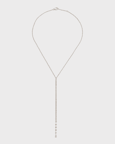 Cassidy Diamonds 18K White Gold Diamond Y-Drop Necklace
