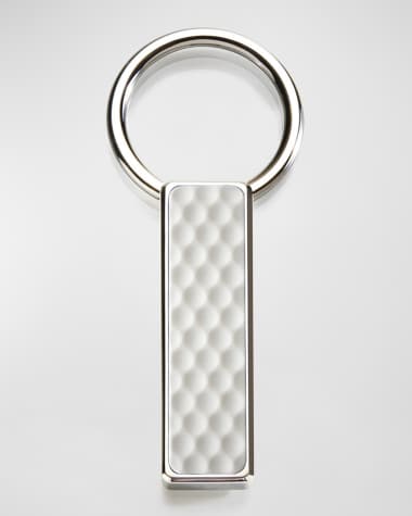 M Clip Men's Gray Mother-Of-Pearl Easy-Open Key Ring