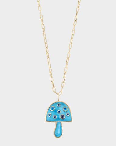 Brent Neale Magic Mushroom Pendant Necklace