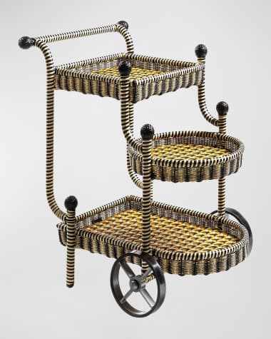 MacKenzie-Childs Courtyard Bar Cart