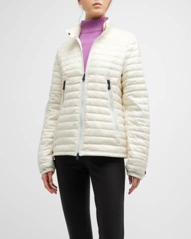 Fusalp Montana Quilted Down Jacket with Faux Fur Collar, 27100 - Byzance, Women's, 6, Coats Jackets & Outerwear Faux Fur Coats