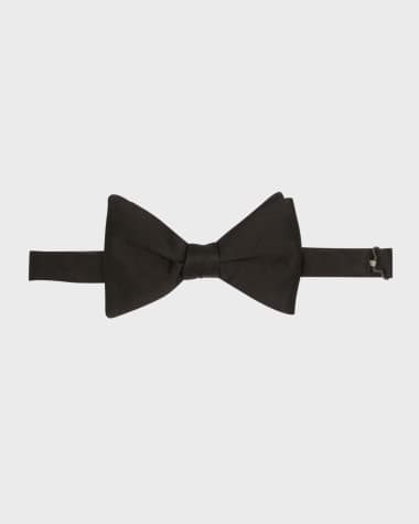 ZEGNA Men's Pre-Tied Silk Bow Tie