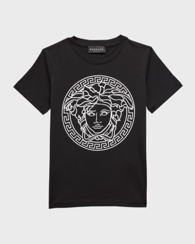 Versace Kid's Medusa Head Crest T-Shirt, Size 4-6