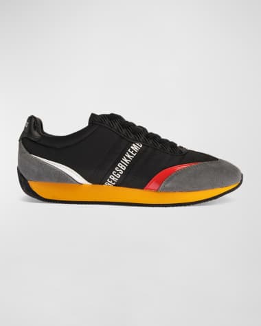 Bikkembergs Men's Nylon Logo Low-Top Sneakers