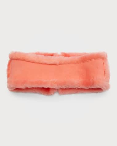 UGG Suede & Sheep Shearling Headband