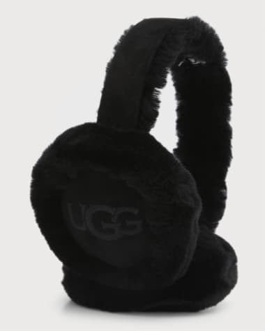 UGG Embroidered Logo Shearling Earmuffs