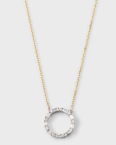 Frederic Sage 18k Yellow and White Gold Diamond Necklace