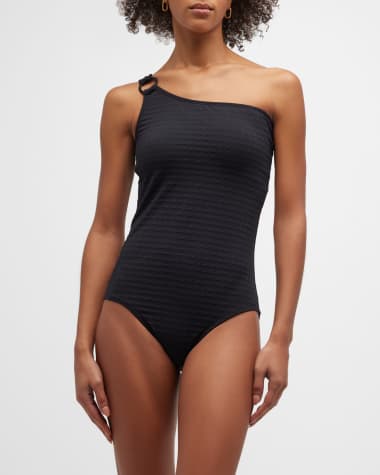 Shoshanna One-Shoulder One-Piece Swimsuit
