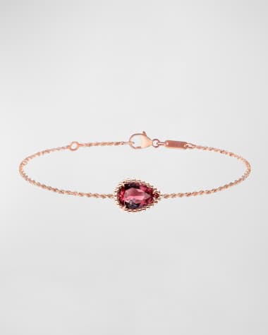 Boucheron Serpent Boheme 18K Rose Gold Garnet Motif Bracelet