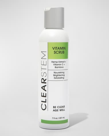 CLEARSTEM Skincare VITAMINSCRUB Facial Scrub with Bamboo, Hemp, and Vitamin C - 7 oz.