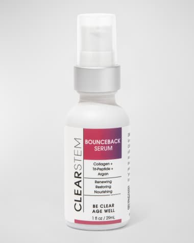 CLEARSTEM Skincare BOUNCEBACK Triple Peptide Stem Cell Serum For Wrinkles, 1 oz.
