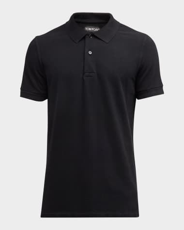 TOM FORD Men's Cotton Pique Polo Shirt