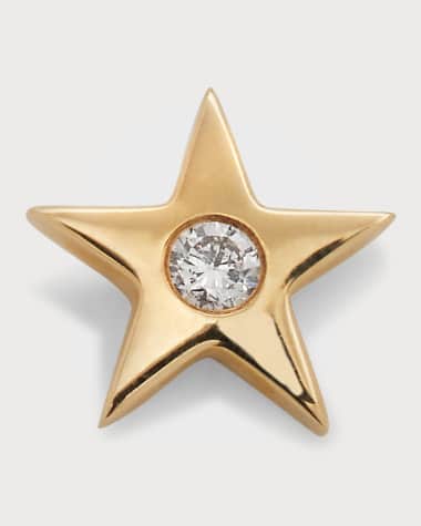 Andrea Fohrman 14K Diamond Star Stud Earring, Single