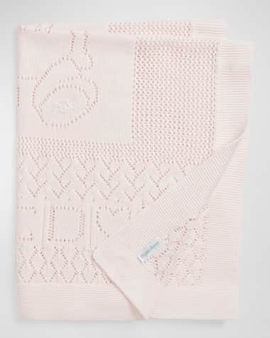 Ralph Lauren Childrenswear Girl's Pointelle Teddy Bear Blanket
