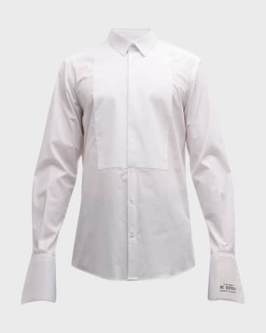 Dolce&Gabbana Men's Bib-Front Tuxedo Shirt