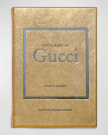 Graphic Image "Little Book of Gucci" Leather Bound Book