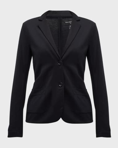 Majestic Filatures Soft Touch Two-Button Blazer