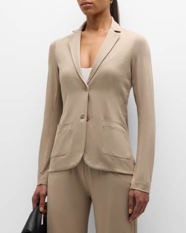 Majestic Filatures Soft Touch Two-Button Blazer