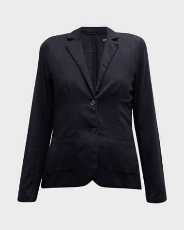 Majestic Filatures Soft Touch Two-Button Blazer